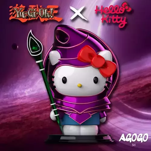 HELLO KITTY X DARK MAGICIAN 3D print model
