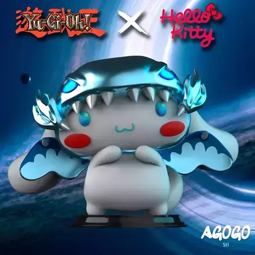 CINNAMOROLL - BLUE EYES WHITE DRAGON 3D print model