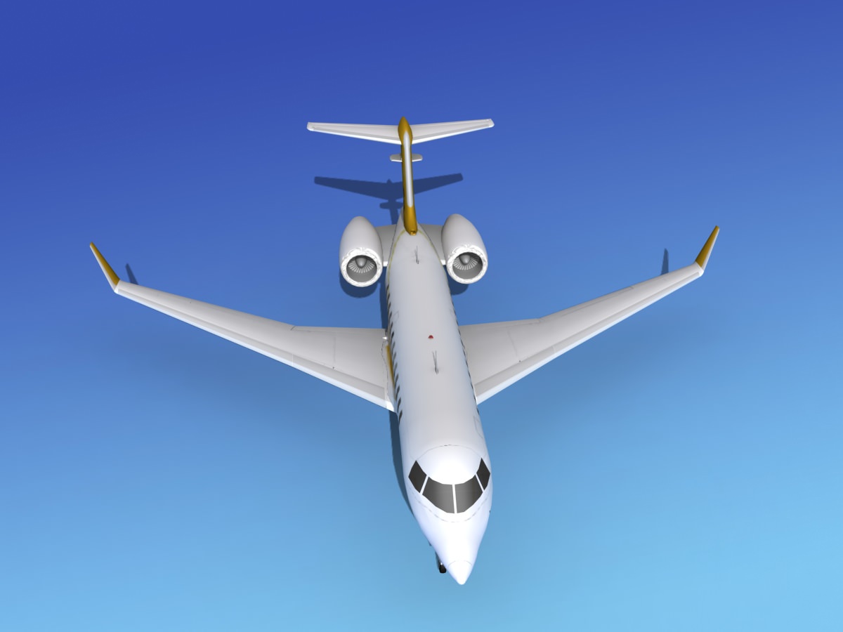 Global Express XRS Business Jet 3D model_9