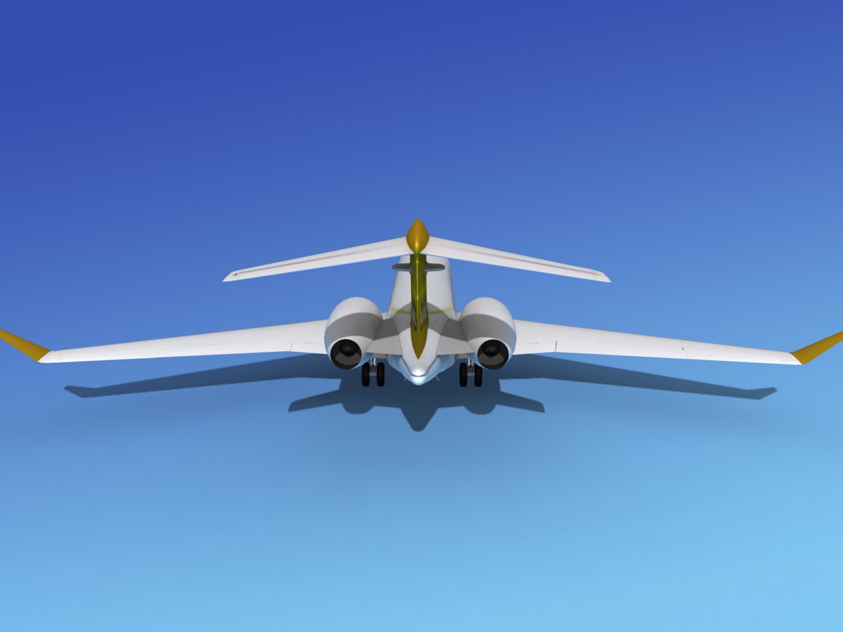 Global Express XRS Business Jet 3D model_4