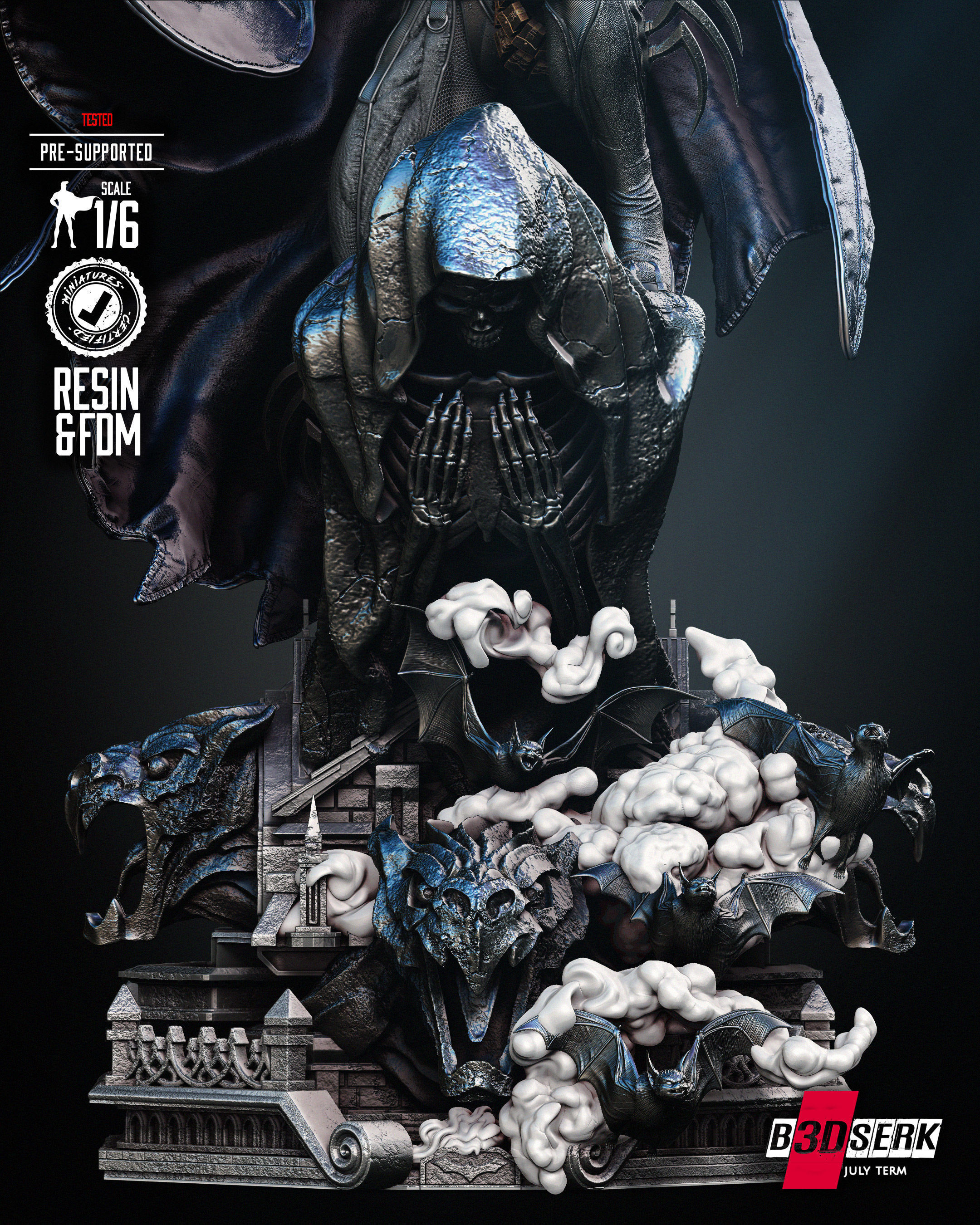 B3DSERK Batman Knightfal Sculpture 3D print model_51