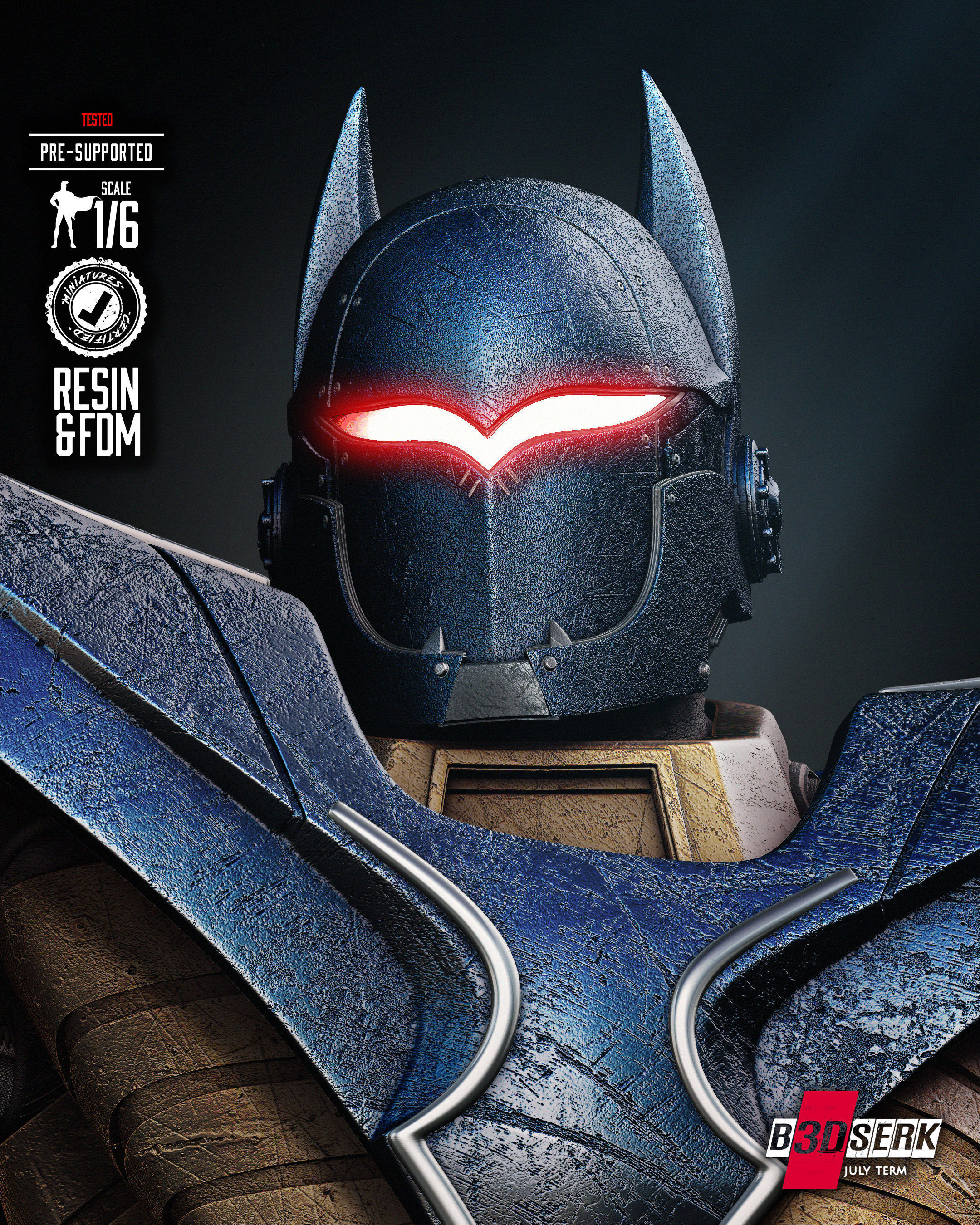 B3DSERK Batman Knightfal Sculpture 3D print model_40