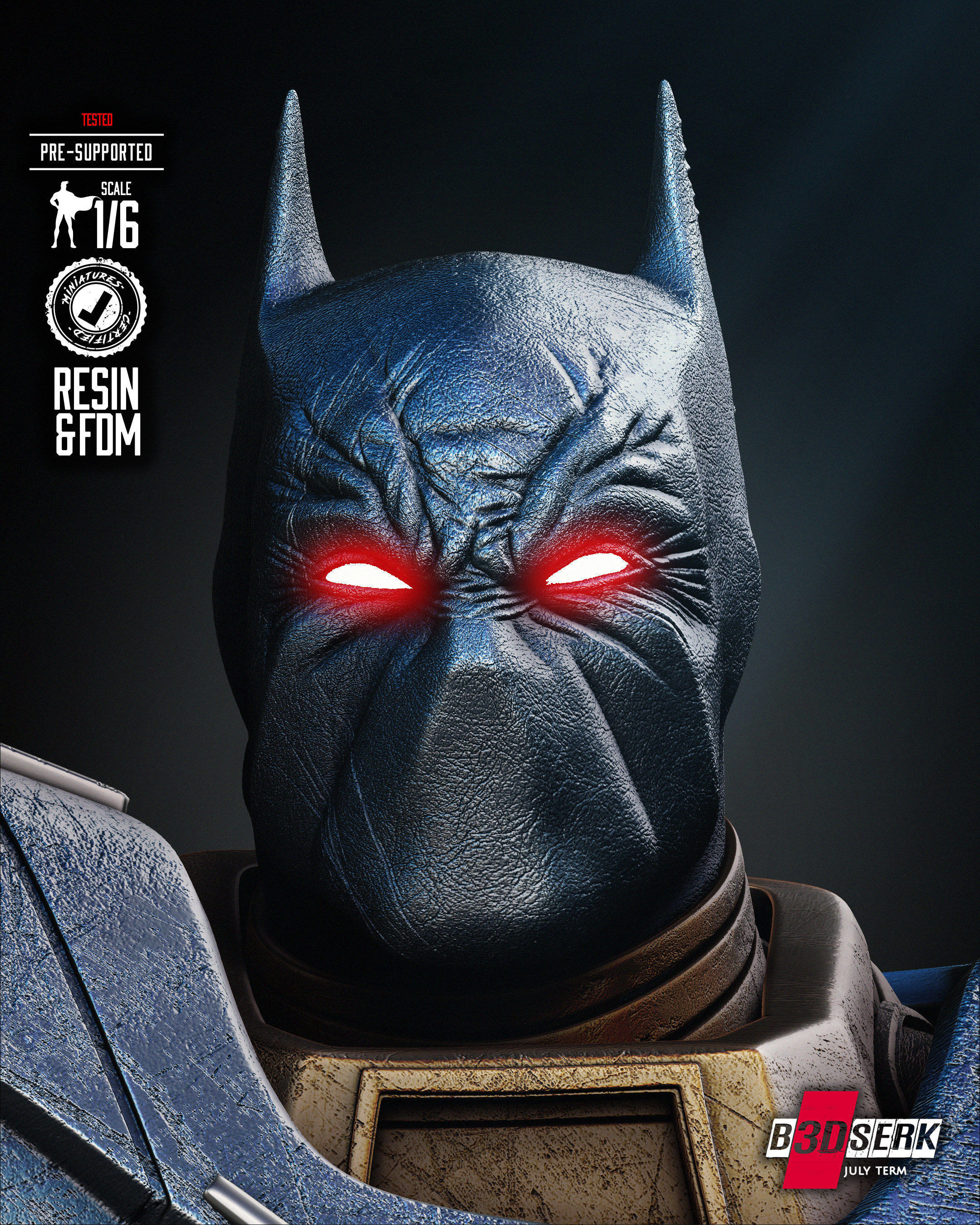 B3DSERK Batman Knightfal Sculpture 3D print model_6