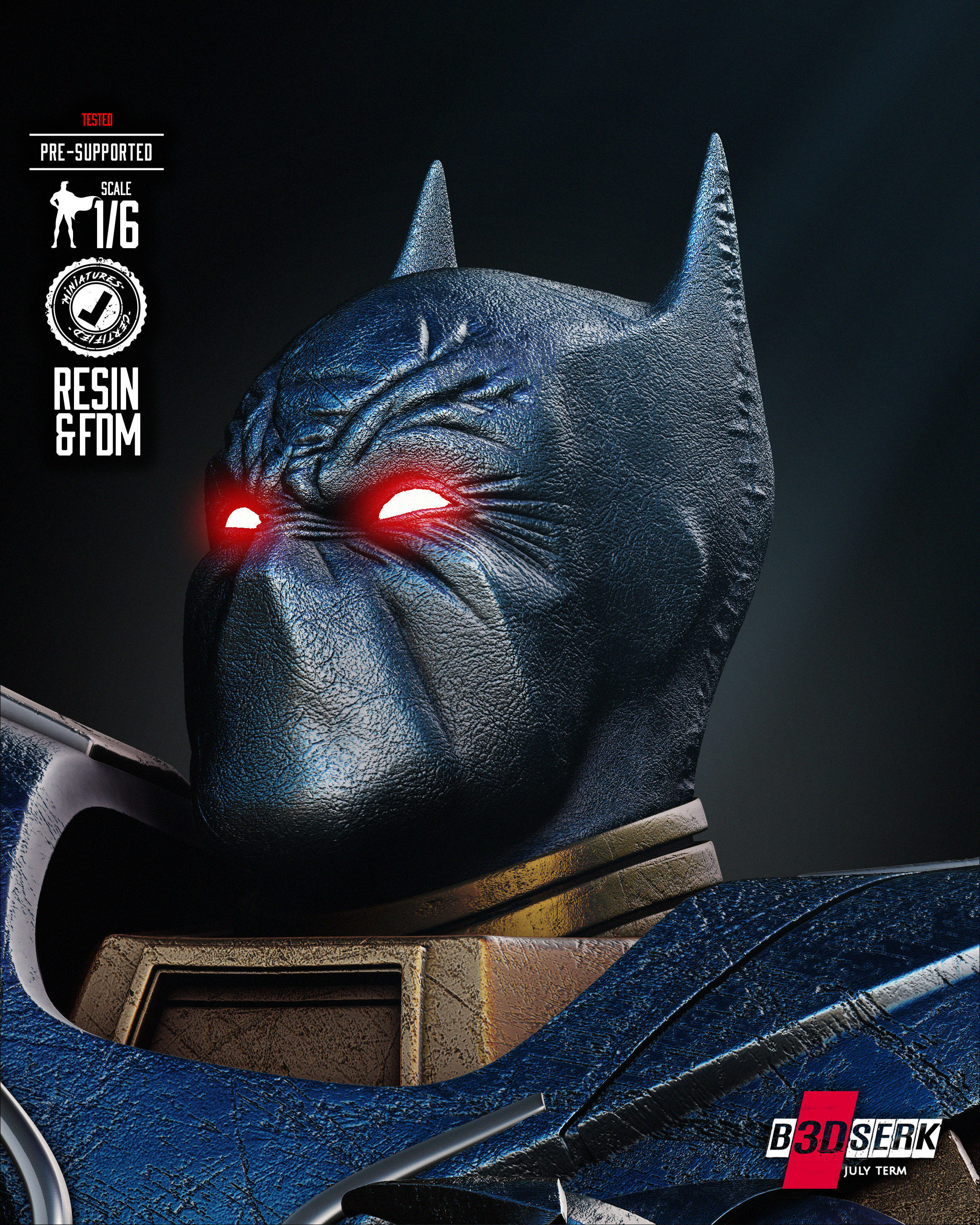 B3DSERK Batman Knightfal Sculpture 3D print model_37