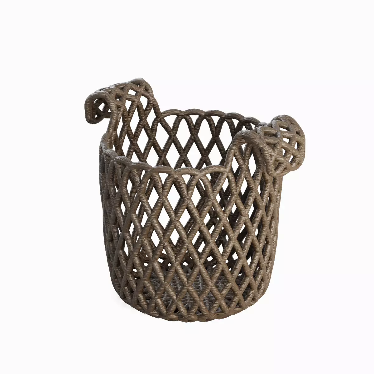 Wicker Basket B 02 3D model_0