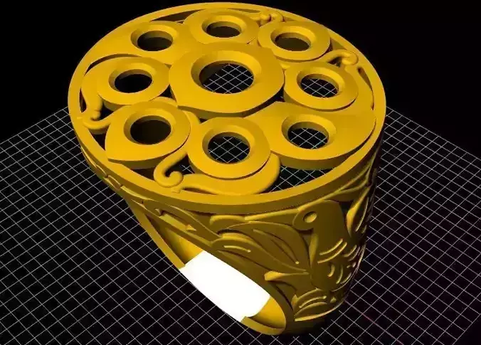 Cocktail Ring 3dm file