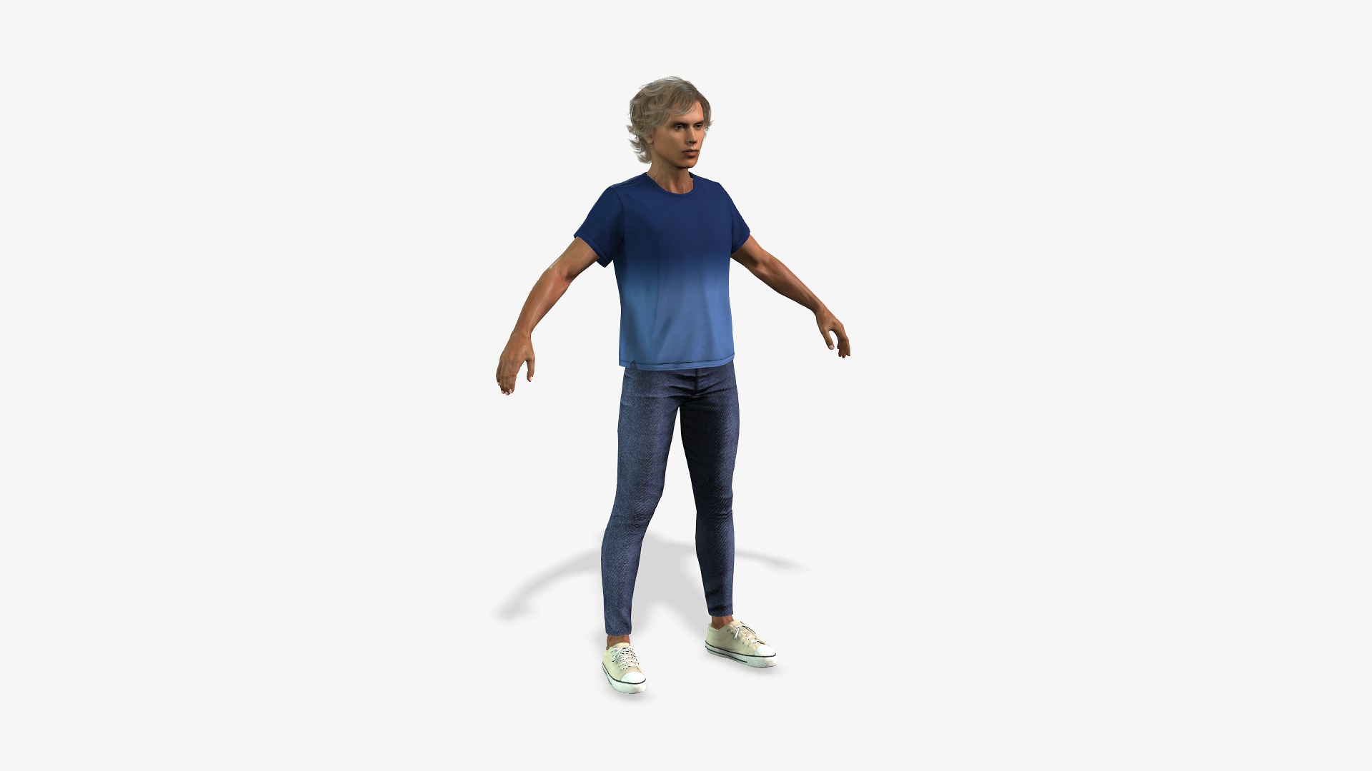 Male 3D Model Game and animation Ready Character 3D model_12