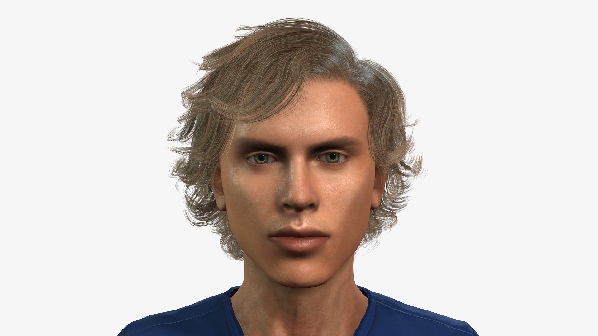 Male 3D Model Game and animation Ready Character 3D model_1