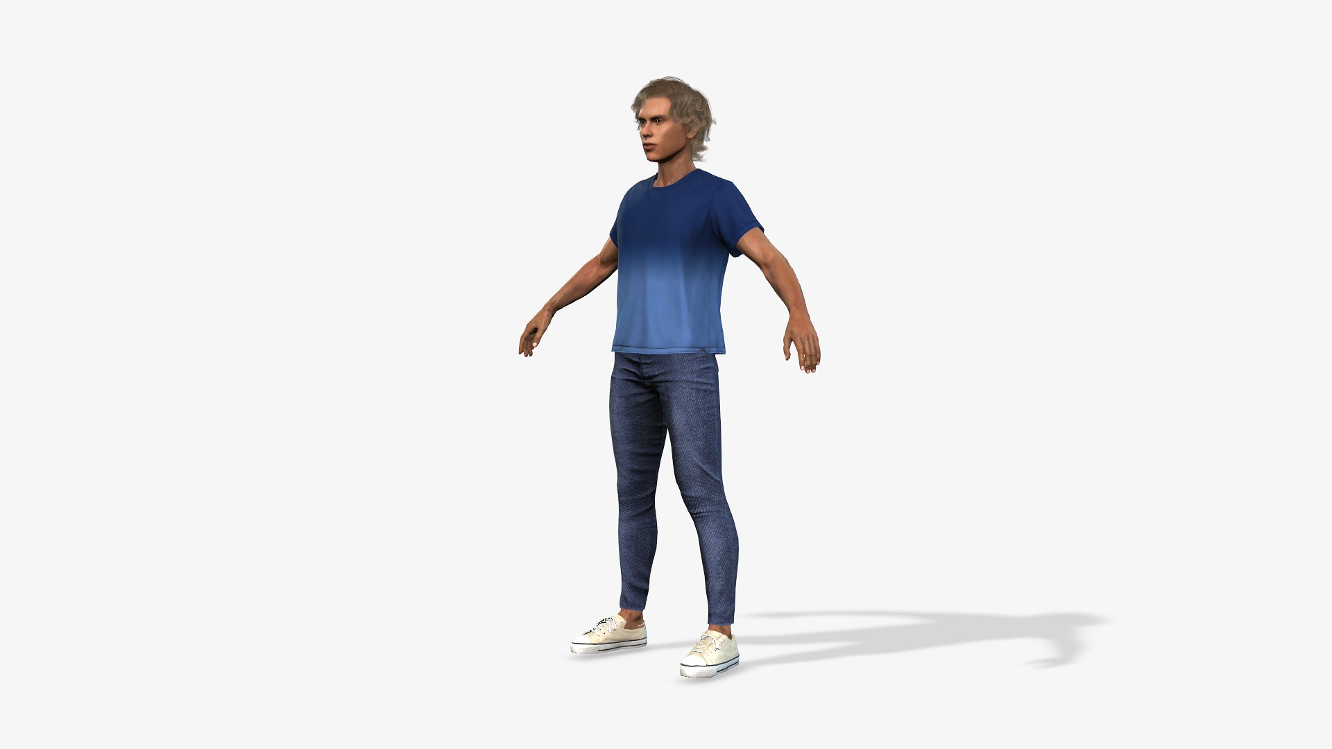 Male 3D Model Game and animation Ready Character 3D model_11