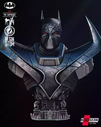 B3DSERK Batman Knightfal Bust