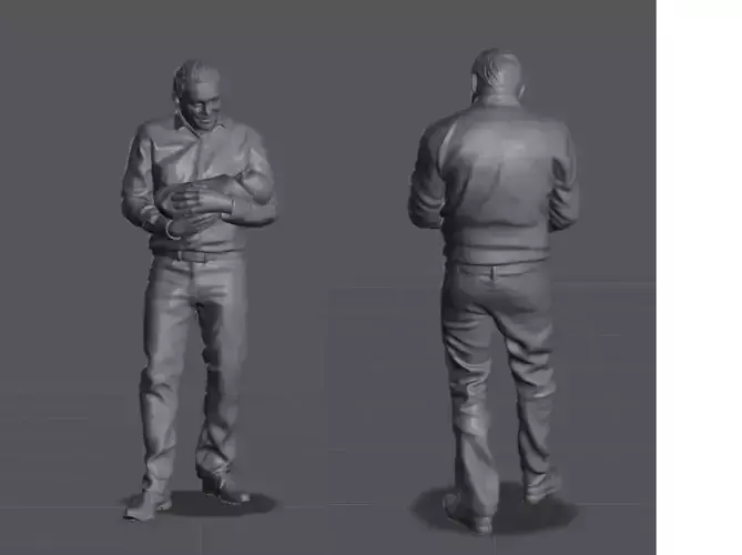 Dad or Grandad Holding Baby Infant STL Gender Reveal Gift