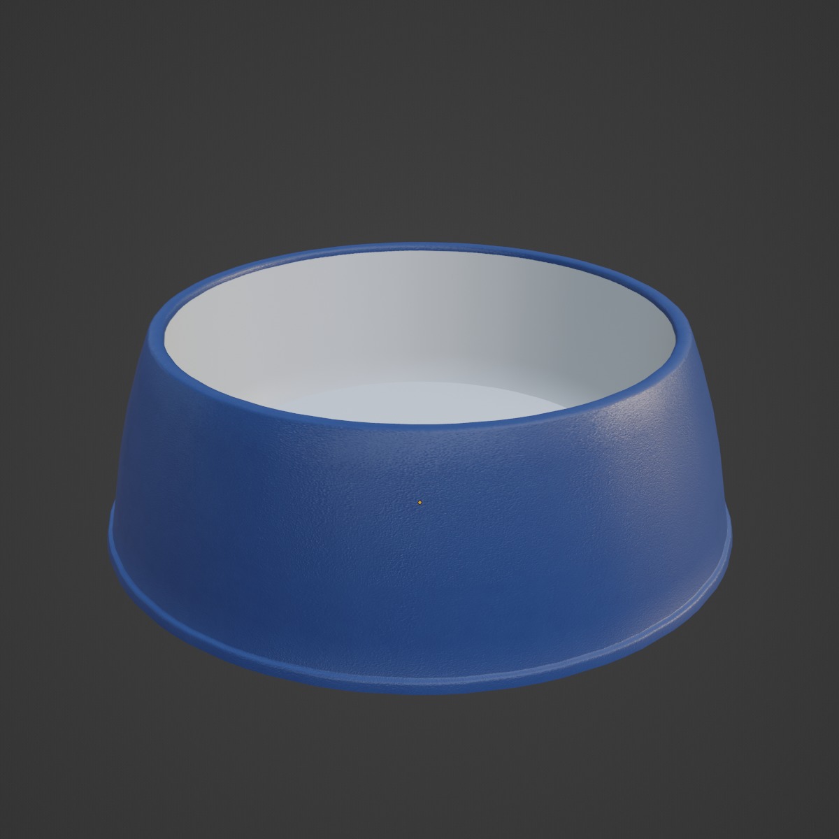 Plastic Dog Bowl B 04 Low-poly 3D model_6