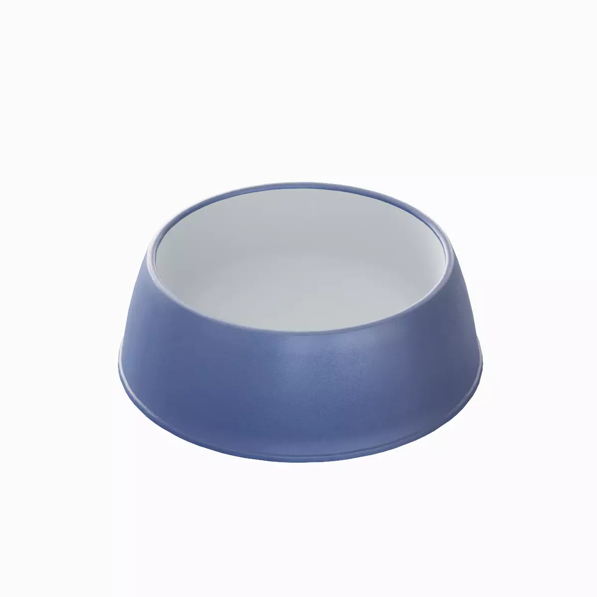 Plastic Dog Bowl B 04 Low-poly 3D model_0