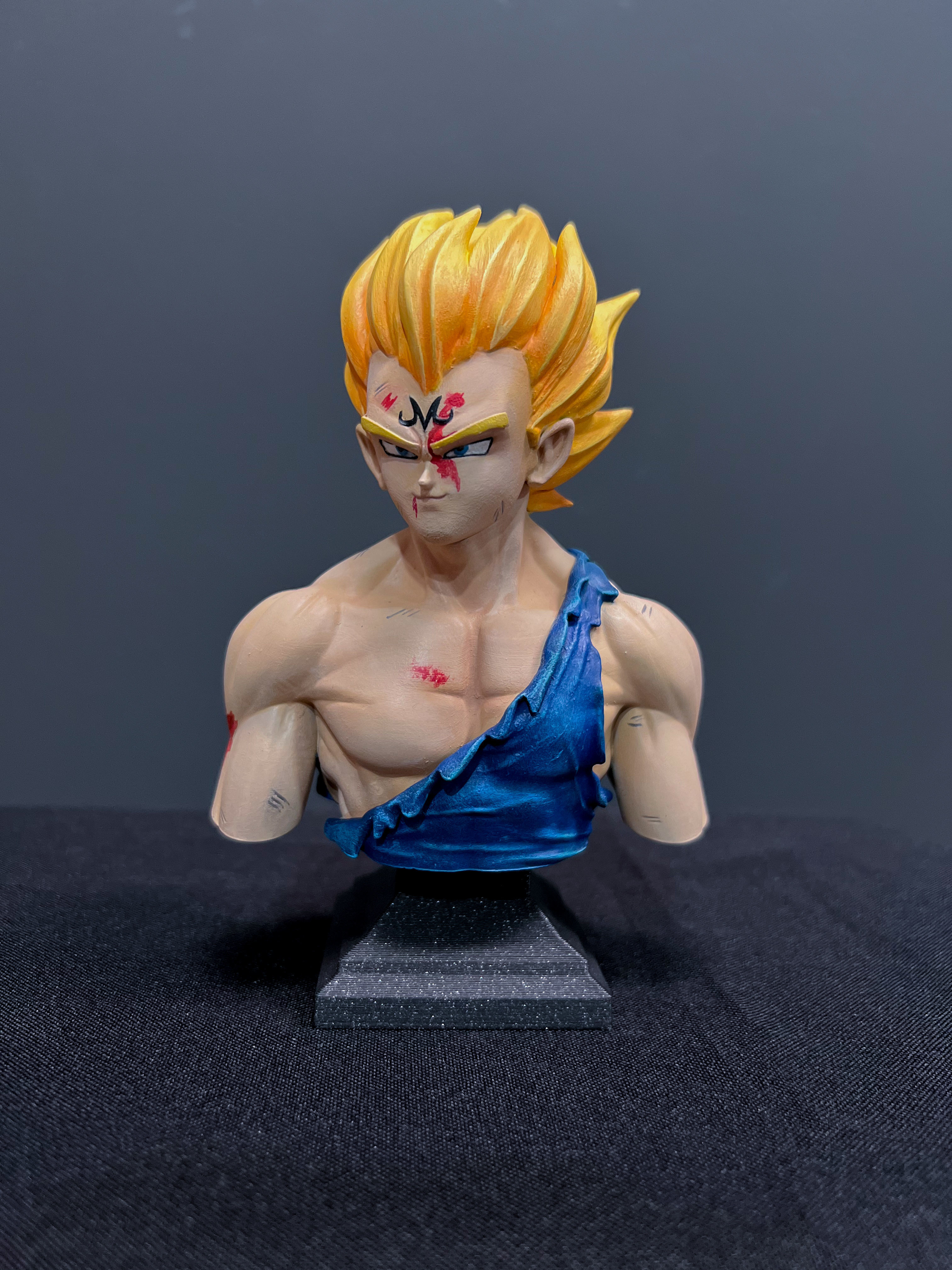 Majin Vegeta Bust 3D print model_2