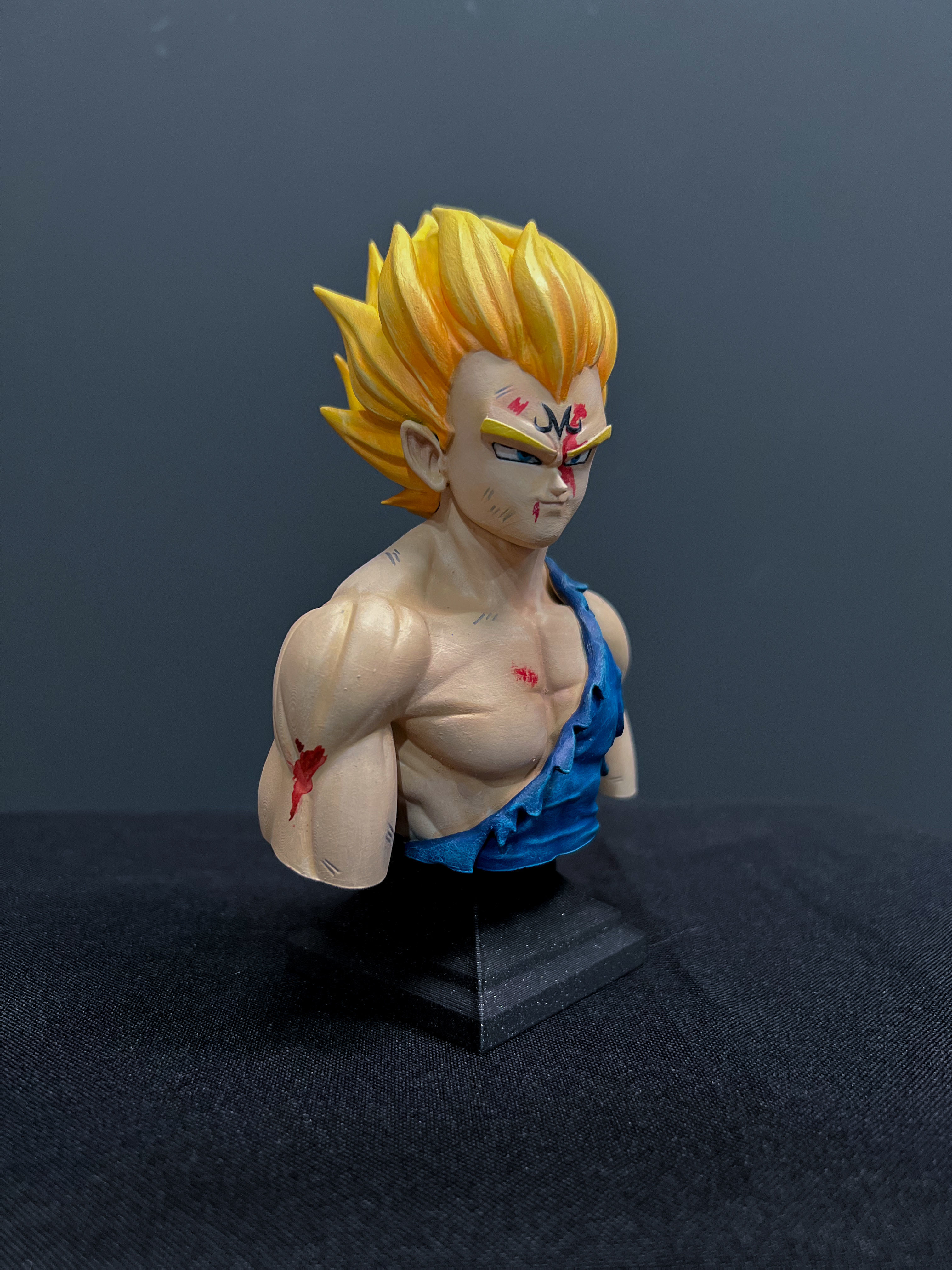 Majin Vegeta Bust 3D print model_5