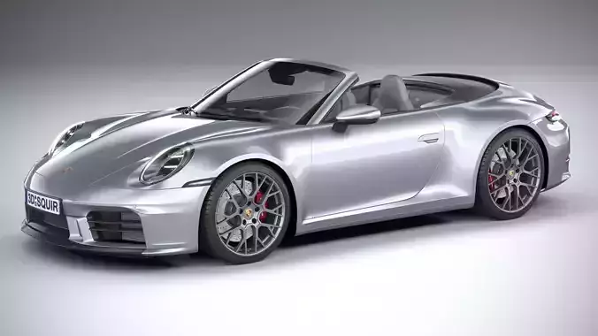 Porsche 911 Carrera Cabriolet Aerokit 2025 3D model