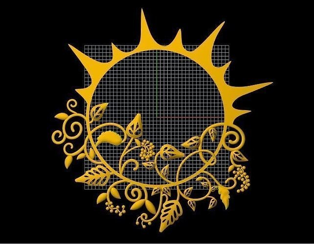 Sun pendant 3dm file 3D print model