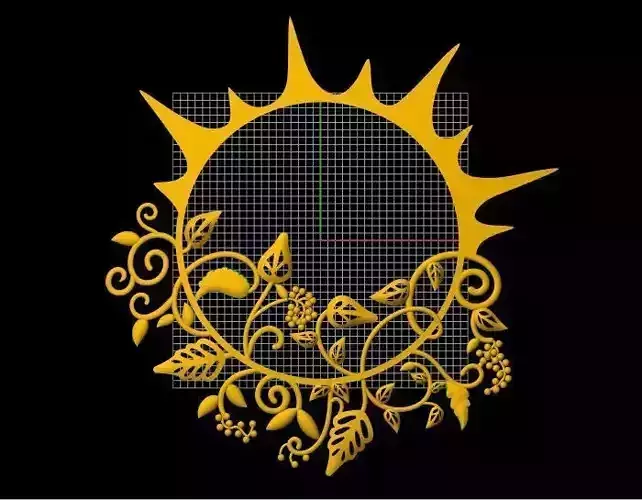 Sun pendant 3dm file