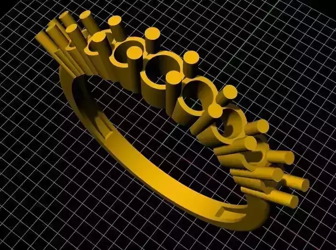 Cluster Ring 3dm file