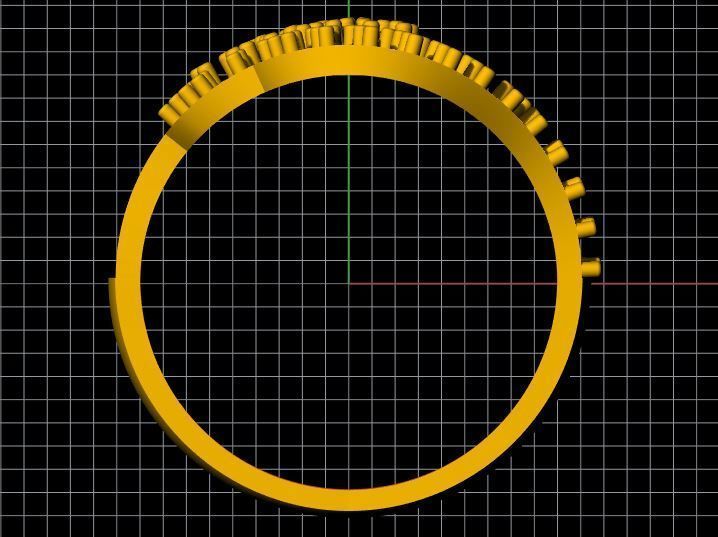 Cluster Ring 3dm file 3D print model_5