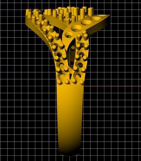 Cluster Ring 3dm file 3D print model_6