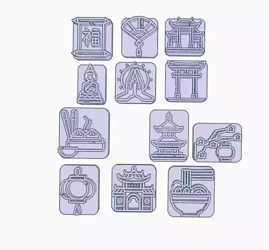 Sellos Stamp Medio Oriente Ceramica Reposteria Cookies