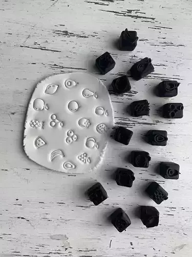 Sellos Tutti Frutti Frutas Ceramica Cookies 