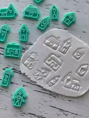 Sellos Sweet Home Casa Casita Ceramica Cookies Arcilla