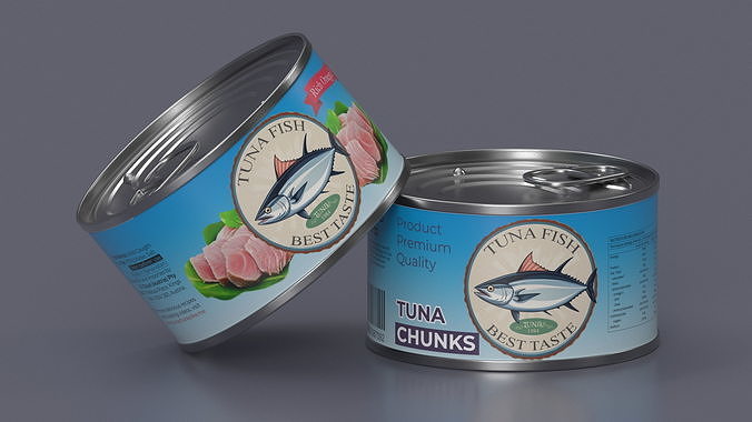 Canned Tuna Chunks 3D model 4
