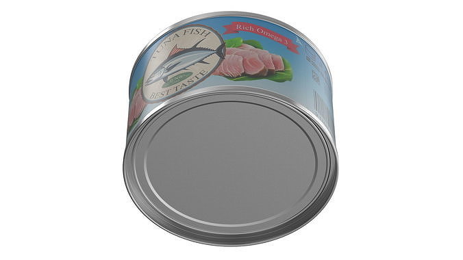 Canned Tuna Chunks 3D model 6