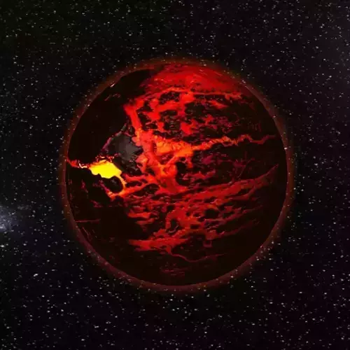 Lava planet Low-poly 3D model