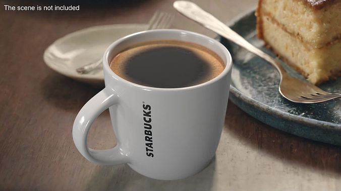 Mug of Coffee Starbucks 3D model 2