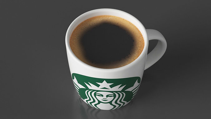 Mug of Coffee Starbucks 3D model 4