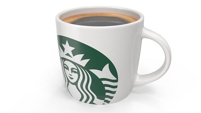 Mug of Coffee Starbucks 3D model 5