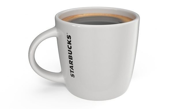 Mug of Coffee Starbucks 3D model 6