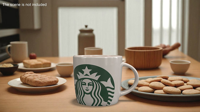 Mug of Coffee Starbucks 3D model 3