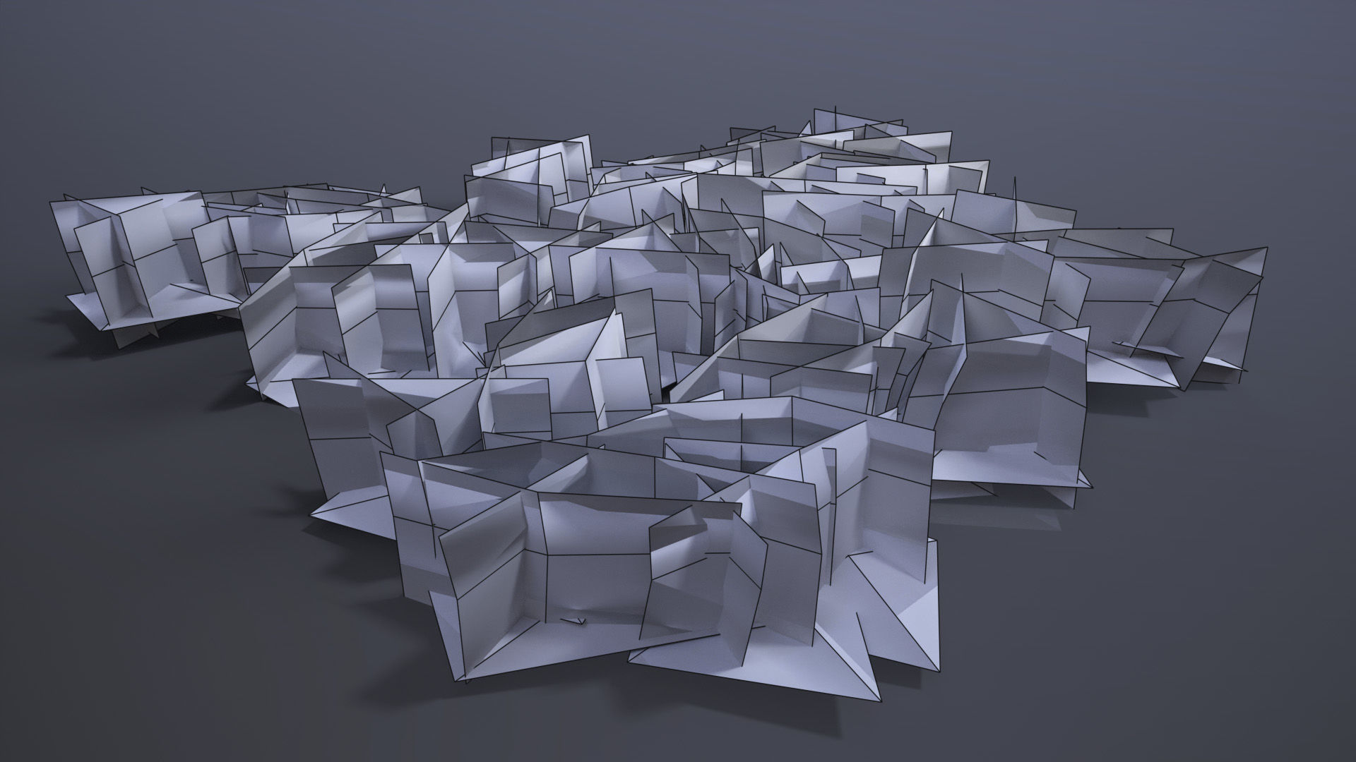 Reindeer Moss Low-poly 3D model_1