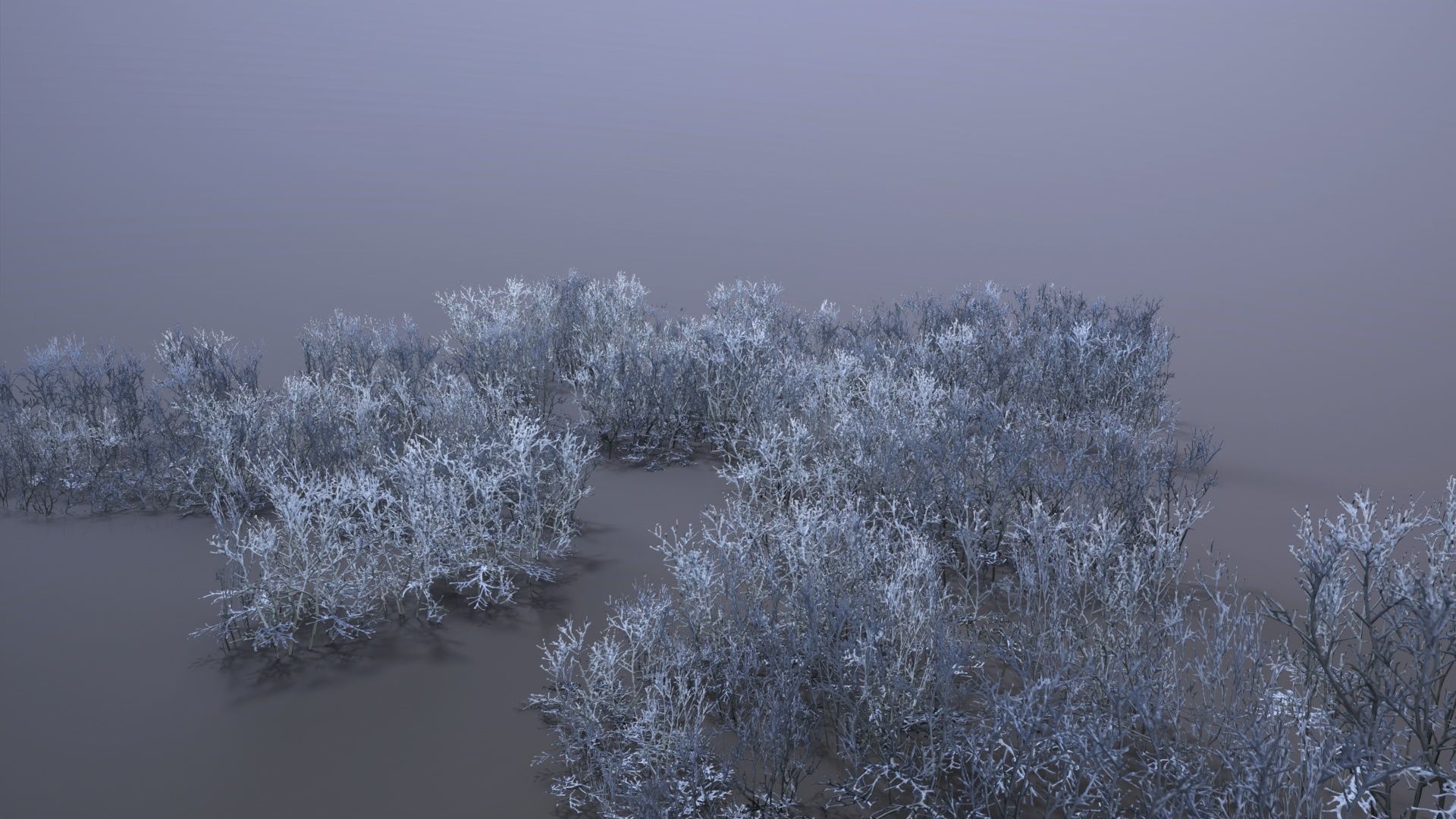 Reindeer Moss Low-poly 3D model_7