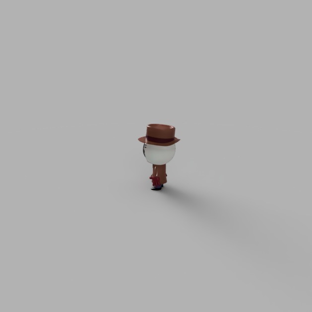 DC Comics Watchmen Mini Rorschach Walter Kovacs 3D model_3