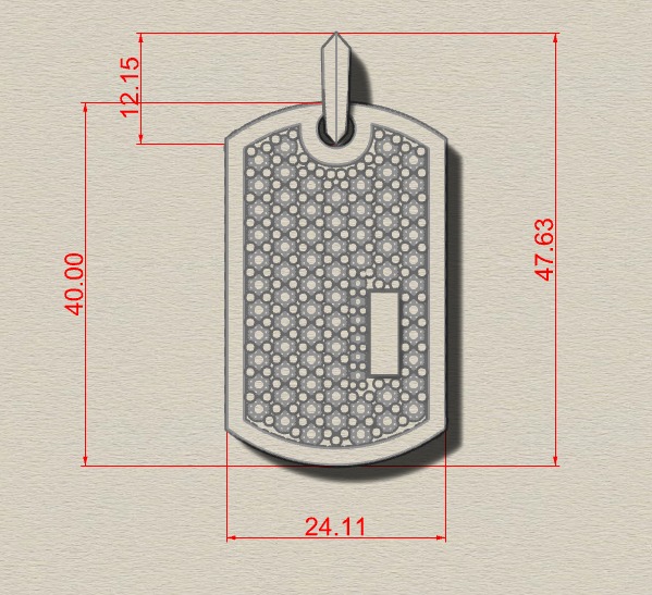 Mens Pendant 3D model_3