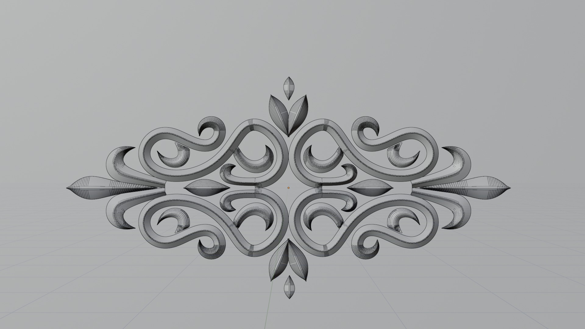 CNC  Ornament Element Free 3D model_7