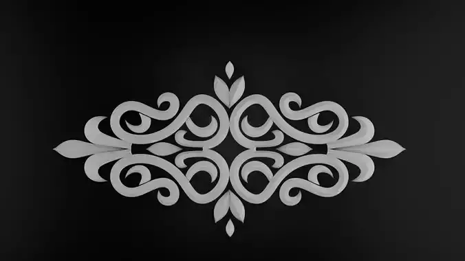 CNC  Ornament Element Free 3D model