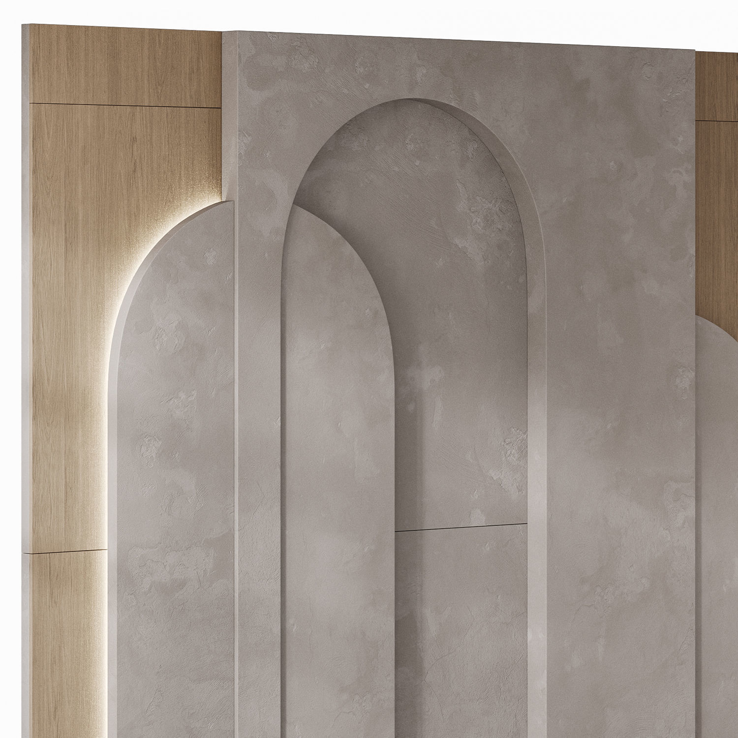 78 Wall Panel Arc 3D model_3