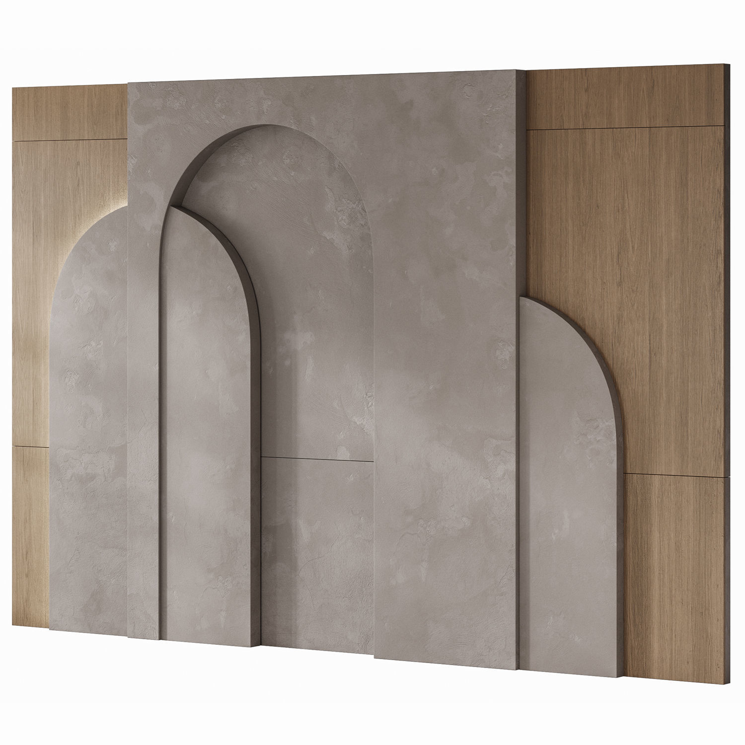 78 Wall Panel Arc 3D model_2