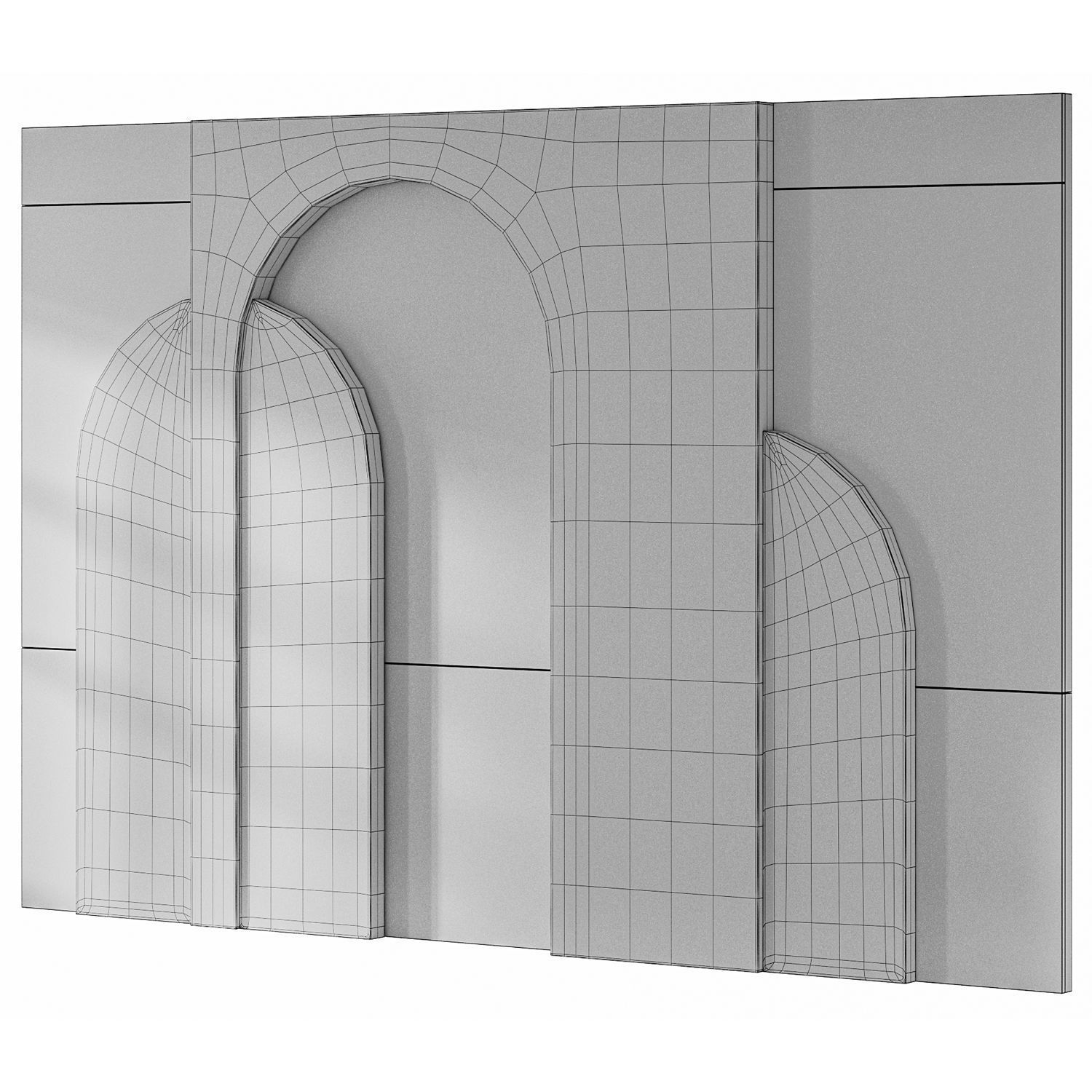 78 Wall Panel Arc 3D model_6