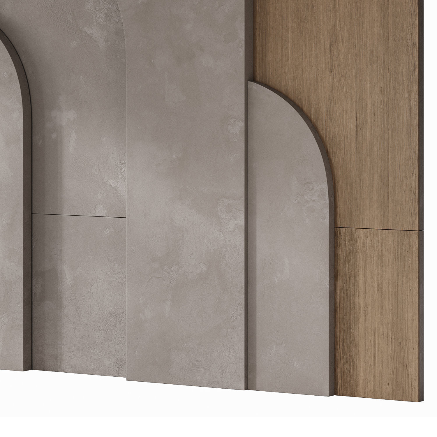 78 Wall Panel Arc 3D model_4