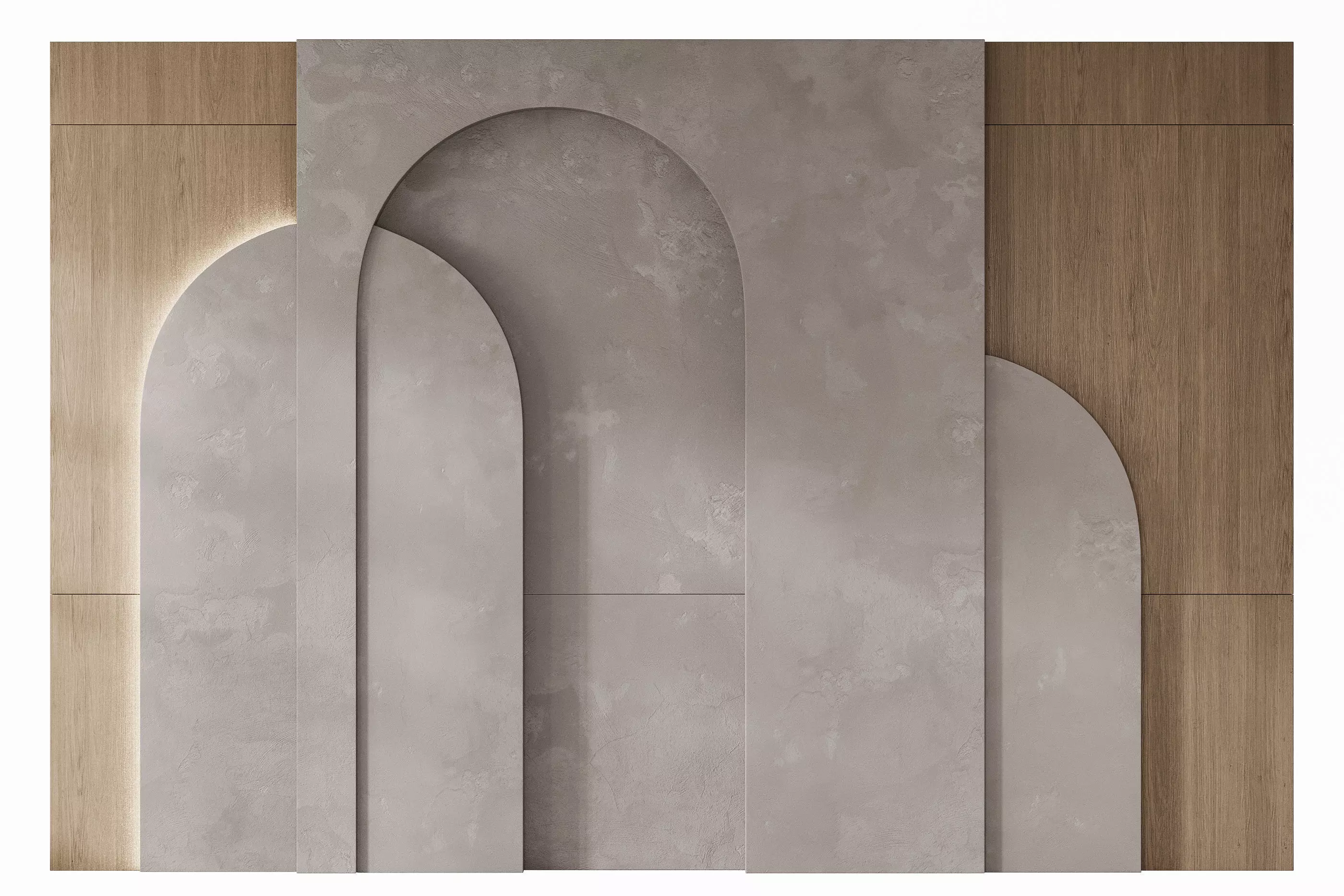 78 Wall Panel Arc 3D model_0