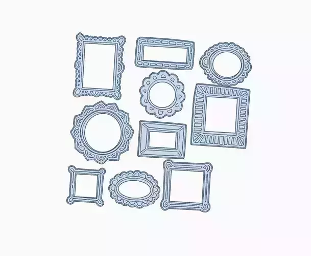 Sellos Marcos Molduras Retrato Ceramica Arcilla Cookies