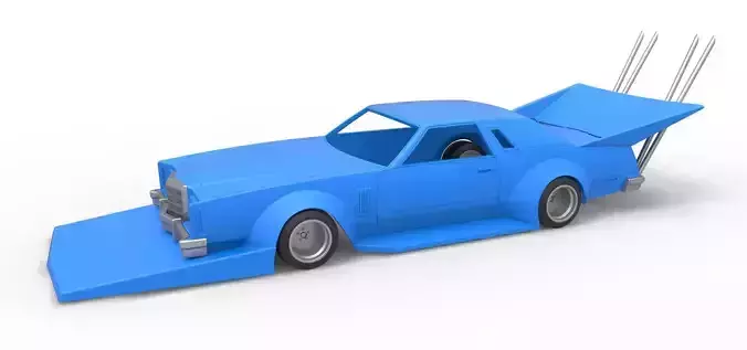 Shell and wheels Bosozoku style car Scale 1 to 25