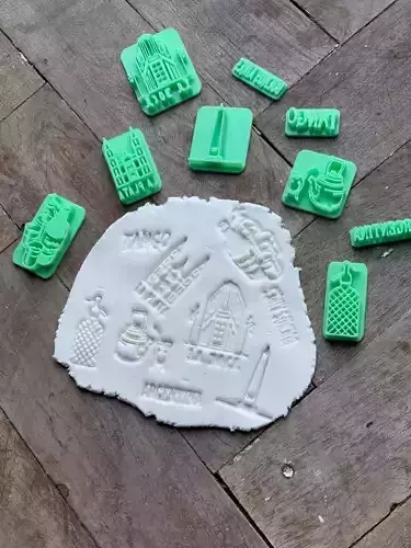 Sellos Argento Sellitos Argentina Stamp Ceramica Cookies